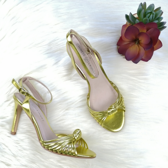 chinese laundry gold heels